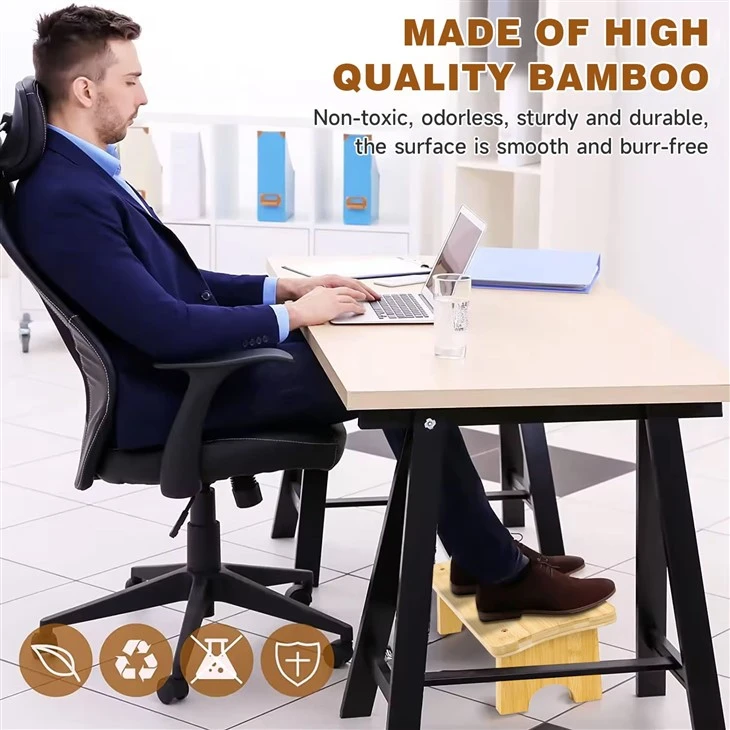 Bamboo Foot Rest Stool For Home And Office best